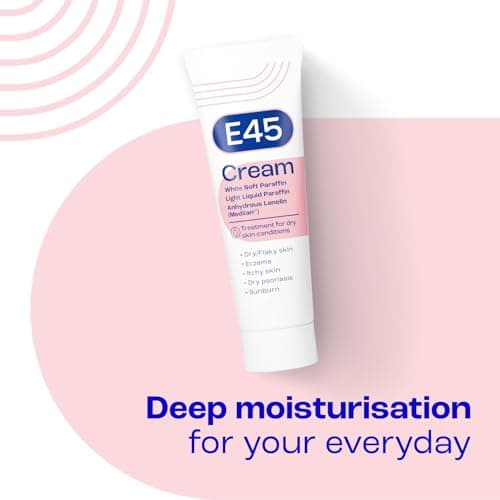 E45 Cream 50g Moisturiser for Dry & Sensitive Skin, Perfume Free — view 2