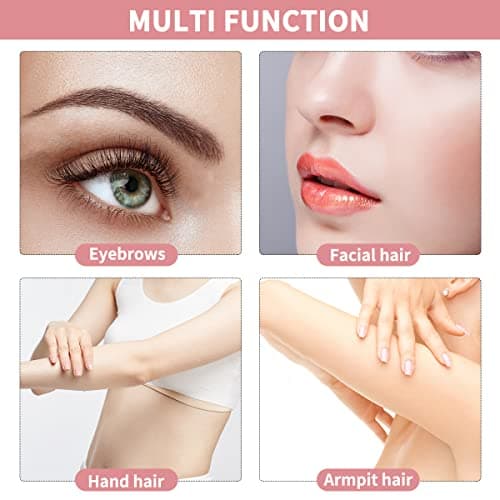 6PCS Face Razor for Women, Dermaplaning Blades Set with 1PCS Eyelash brush — view 4