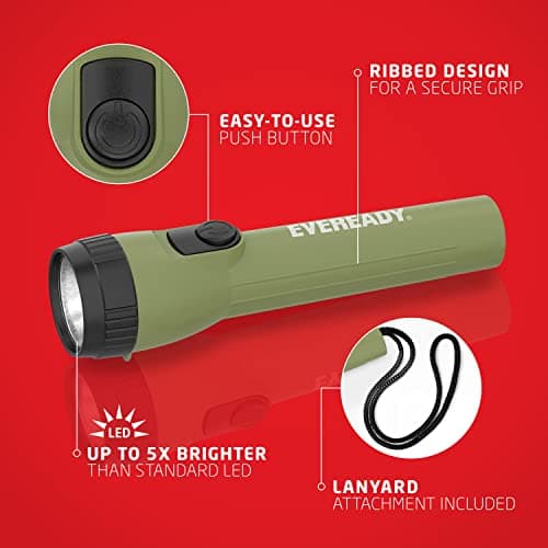 Eveready LED Flashlight (8-Pack) Bright Reliable Flashlights for General Purpose, Great for Camping, Car, Emergency Storm Power Outage Handheld Flashlight (Batteries Included) — view 2