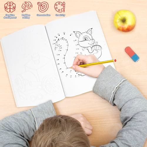 abeec Activity Books for Children - 4 A4 Books Containing: Word Search, Dot to Dot and Colouring Books for Children. Kids Travel Activity Packs for Kids — view 5