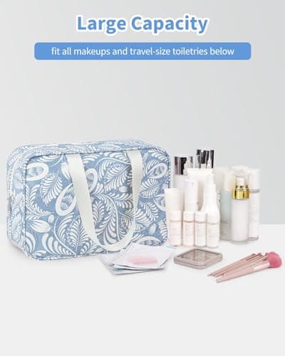 Narwey Large Toiletry Bags for Women,Travel Wash Bag Women for Toiletries — view 6