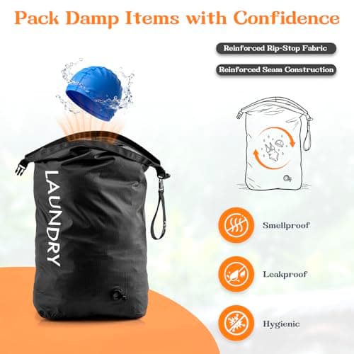 CANBOX Travel Laundry Bag, Vacuum Compression Dirty Clothes Travel Bag — view 2