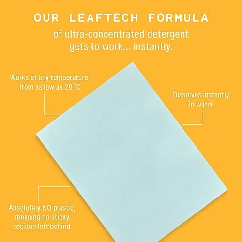 Wash With Leaf Sensitive Non-Bio Laundry Detergent Sheets - 30 Washes — view 2