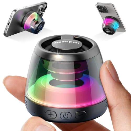 heetipuk Mini Magnetic Bluetooth Speaker, Loudspeaker with Bass Diaphragm