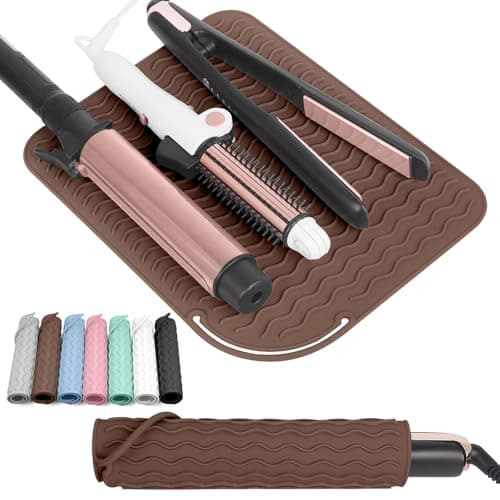 WRORUNER Plus Size Silicone Heat Proof Mat for Hair Straighteners
