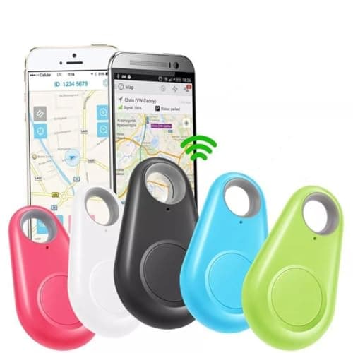 2X Smart Bluetooth 4.0 Key & Item Finder GPS Integration Item Locator, Wireless GPS Tracker for Keys, Wallet, Luggage, Pets & More Anti-Lost, Water-Resistant, Replaceable Battery (White) — view 4