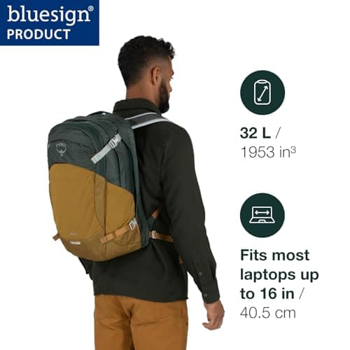 Osprey Nebula Unisex Lifestyle Backpack, 32L, Atlas Blue Heather — view 2