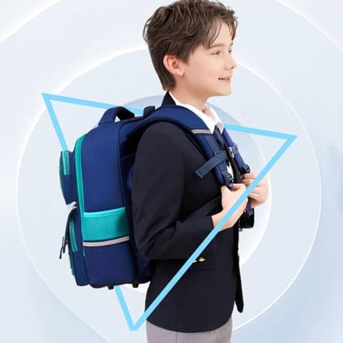 Schoolbag For Primary School Students 3 6 Grade Boys Shoulder Wear Anti Load Children's Backpack Commercial Backpack Vacuum Pink Light Purle Blue Black Coffee Purple Beige Dark Green Sky Red — view 6