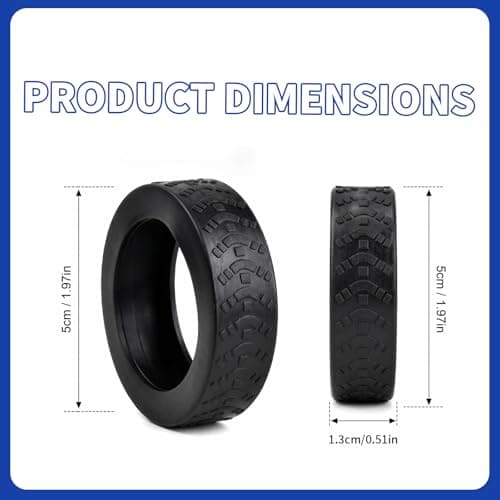 8 Pcs Silicone Suitcase Wheel Covers, Anti-Slip Luggage Wheel Protectors for 5-6cm (2-2.4 Inch) Spinner Wheels, Noise Reduction Wear-Resistant Replacement Accessories for Travel Carry On Luggage — view 2