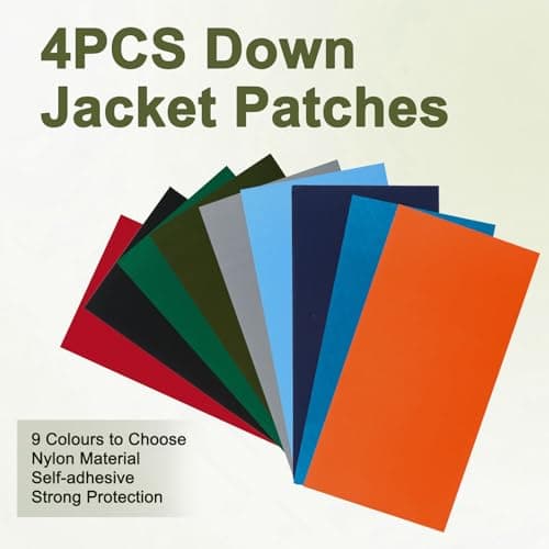 Skystuff 4pcs 10x20cm Nylon Repair Patch, Waterproof Self-Adhesive for Tent — view 3