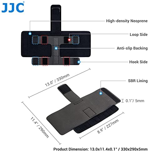 JJC Universal Power Bank Holder Neoprene Mounting Strap for Camera Tripod — view 6
