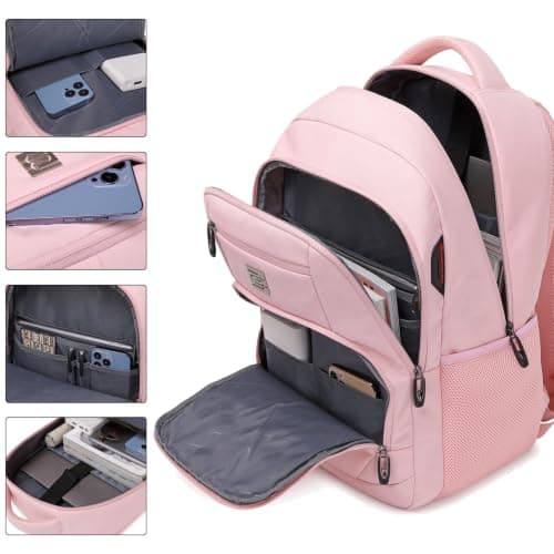 KASIBON Laptop Backpack for Men, Anti-Theft Business Travel Backpack — view 2