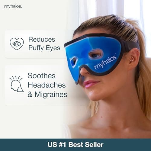 MyHalos Cooling Gel Eye Mask, Reduces Puffiness & Dark Circles, Reusable — view 2