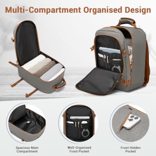 Kono Ryanair Cabin Bags 40x30x20 Underseat Carry on Travel Backpack — view 3