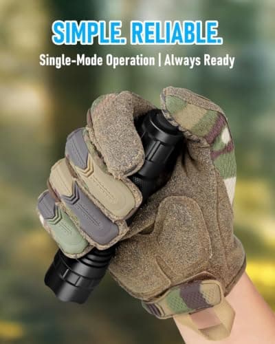 ULTRAFIRE LED Tactical Torch 1000 Lumens Single Mode Bright Small Torch, Waterproof Protable Mini EDC Flashlight for Walking Camping Hiking Oudoor, WF-501B — view 3