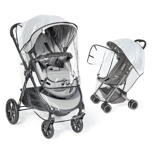 Orzbow Universal Rain Cover for Pushchair, Quick Access Window, Clear