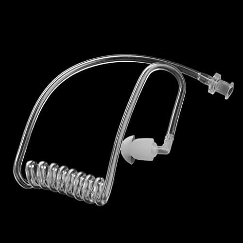 Transparent Coil Acoustic Air Tube Earplugs Replacement Radio Earphone Head Earphone Sleeve Earphone Case Holder Case Cover Clip Silicone Cute Girls Case Case Bulk Adapter — view 3