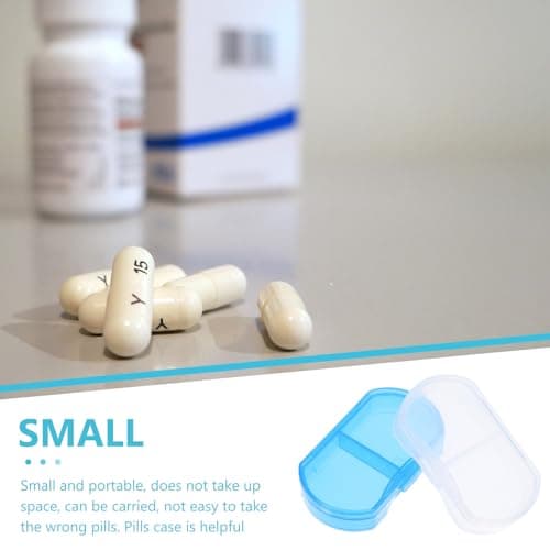 6 Pack Pp Medicine Box 2 Compartment Portable Organiser — view 3