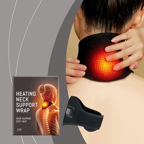 Heating Pad Neck, Electric 3 Modes Warmer, Heated Neck Shoulder Wrap, for Soft Material, Wearable Comfortable Design, Adjustable Temperature Control, for Women Senior Winter Daily Travel Outdoor Use — view 5