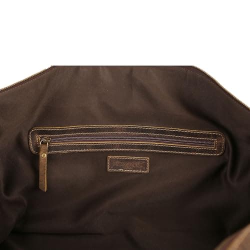 KomalC Genuine Leather Duffel | Travel Overnight Weekend Leather Bag | Sports Gym Duffel for Men by KomalC — view 4