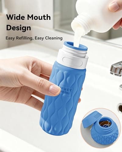 Silicone Travel Bottles & Containers Set for Shampoo and Conditioner — view 5
