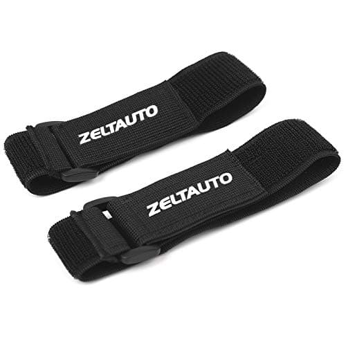Elastic Cinch Straps with Quick-Adjust Buckles, Multipurpose Tie-Downs for Outdoor Gear, Camping, Travel Essentials, Bikes, Yoga Mats (1.5"x16", 2-Pack)