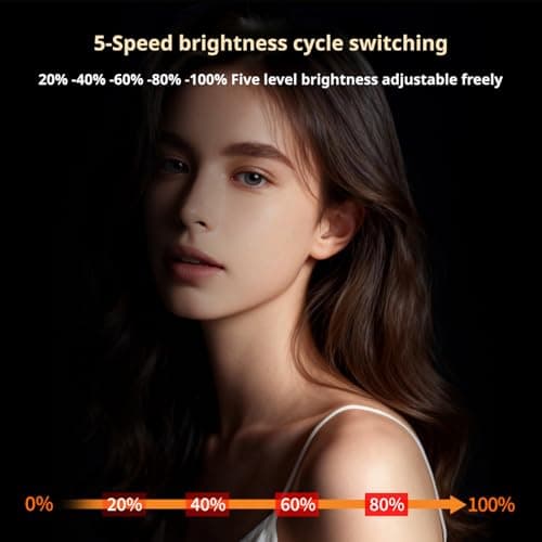 Backlight Lamp Compatible with DJI Action Camera, Magnetic Quick-Release, 1100mAh, 3 Color Modes, 5-Level Brightness, Portable Fill Light for Vlogging & Photography (Rose Gold - Go Ultra) — view 6