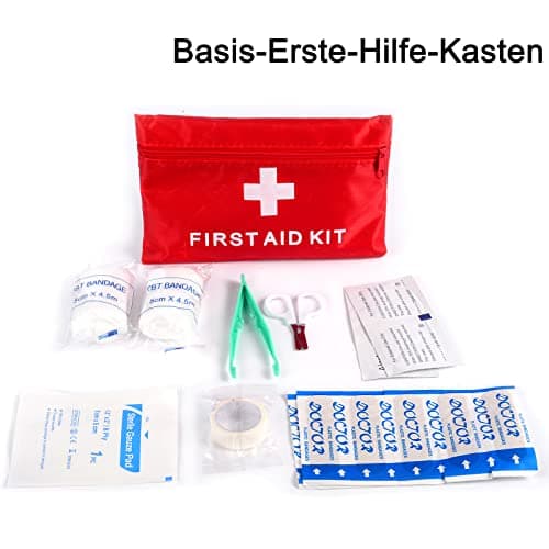 Car Emergency Kit, Warning Triangles for Cars, Roadside Assistance Tool Kit Car Breakdown Tool Set with Warning Triangle Visibility Vest First Aid Kit Safety Hammer for European France Driving Travel — view 6