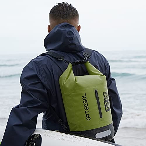Blackace arteesol Waterproof Dry Bag 5L 10L 20L 30L Waterproof Bag with Long Adjustable Handle for Kayaking Boat Excursion Canoe/Fishing/Rafting/Swimming/Snowboarding — view 6