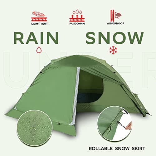 1 Man 4 Season Dome Camping Tent, Waterproof Lightweight Backpacking Tent — view 5