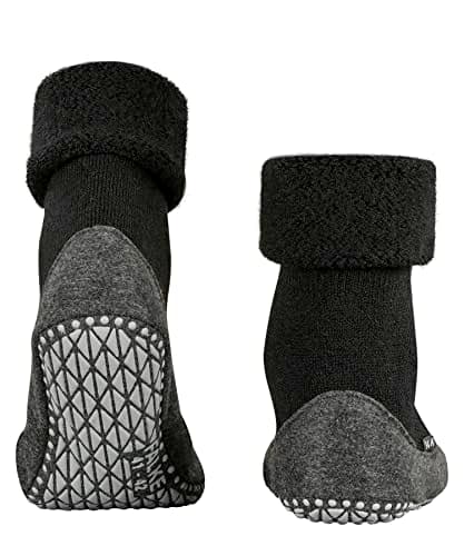 FALKE Unisex Cosyshoe M Hp Wool Grips On Sole Grip socks 1 Pair, Black 3000, 5.5/6.5 UK — view 2