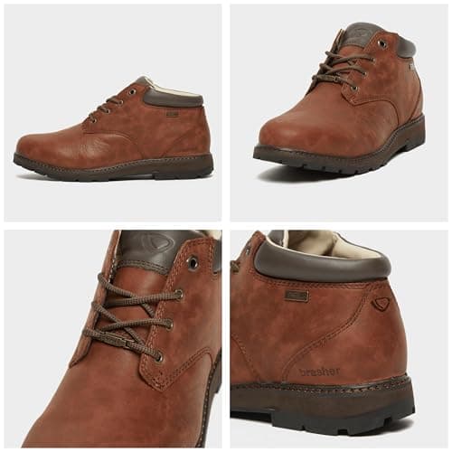 Brasher Men's Country Traveller Waterproof Leather Walking Shoes, Men's Hiking Shoes, Hiking & Outdoor Recreation Footwear, Brown, UK9 — view 6
