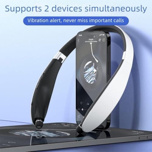 ABS Lightweight Sport Headphones Foldable Design for Travel(black) — view 5