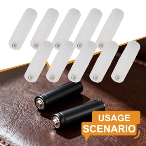 AAA to AA for battery Adapter 10-Pack PP Plastic AAA to AA for — view 5