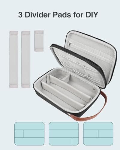 Luxtude Hair Trimmer Bag for Travel, EVA Haircut Barber Supplies Organiser Bags, Trimmer Storage Holder for Choice/Hatteker/Oneisal/Andis Grooming (Case Only) — view 4