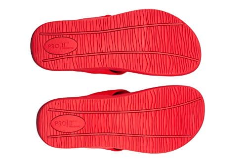 PRO 11 WELLBEING Unisex Multi Coloured Orthotic Sandals for Arch Support and Comfort (Red, uk_footwear_size_system, adult, men, numeric, medium, numeric_8) — view 3