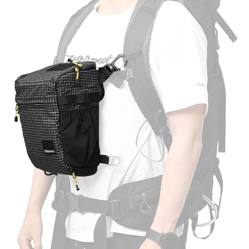 HIKEMAN Shoulder Bag Case for Camera - Waterproof Shockproof Camera Bag,Detachable Strap for Daily Use,Outdoor Activities,Travel,Mountain Climbing (Black)