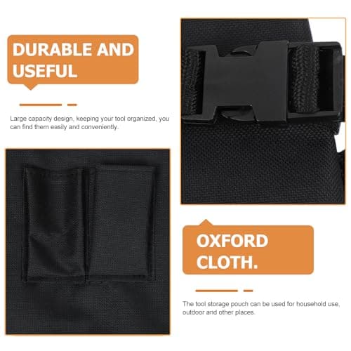Black Oxford Cloth Tool Bag Large Capacity Multi-pocket — view 3