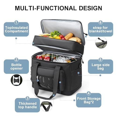 Youngoa Cool Bag, 40L Large Insulated Leakproof Foldable Cool Box — view 4