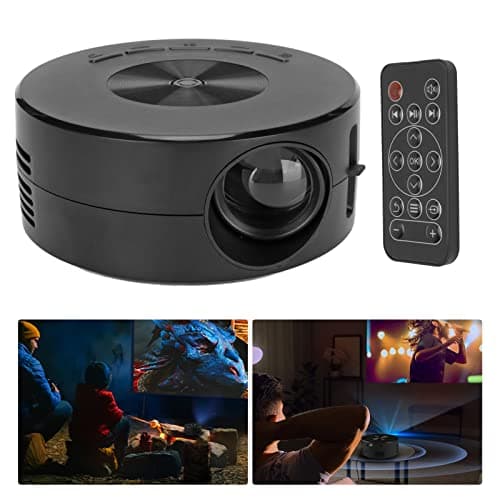 Mini LED Projector - Portable Pocket Movie Viewer for Kids, Small Outdoor Home Theater, Synchronize Phone Screen by Wired Connection, for Smartphone PC TV Tablet — view 5