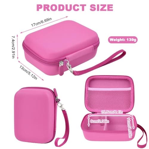 Ainiv Kids Instant Camera Case, Kids Camera Photo Paper Organizer, Pink — view 2