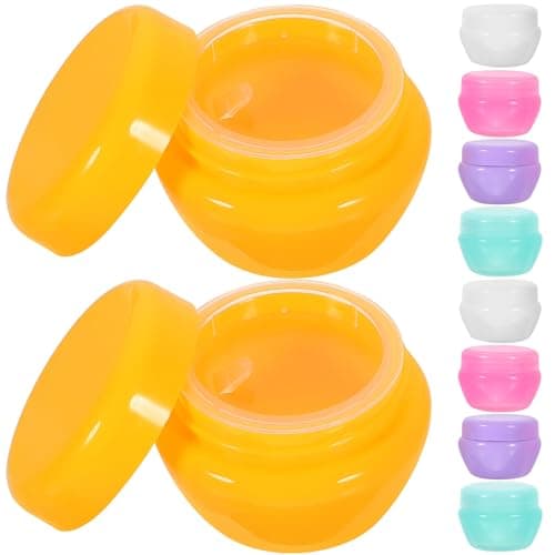 10 Pack 10g Plastic Cream Travel Jars with Lids for Storage