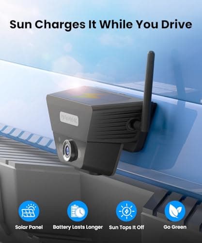 AUTO-VOX Solar Wireless Reversing Camera Kit: 1-Min DIY Install, 5" 1080P — view 4