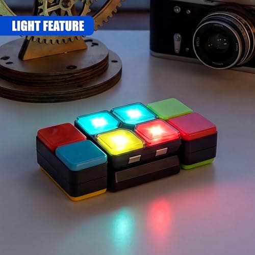 The Magic Toy Shop Magic Cube With 4 Modes, Music & Lights - Electronic Gadgets Brain Teasers For Children, Travel Games For Kids, Educational & Stem Toys, Memory & Puzzle Games — view 5