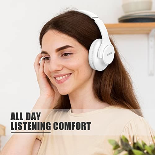 KVIDIO Bluetooth Headphones Wireless Over Ear 65h Battery Wired & Wireless — view 5