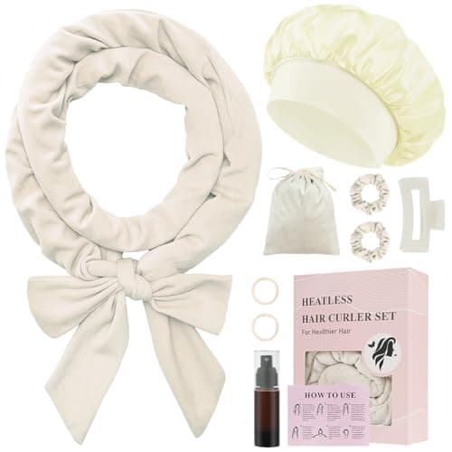 BUTBU Heatless Curlers Headband, 9PCS No Heat Hair-Curlers and Rollers