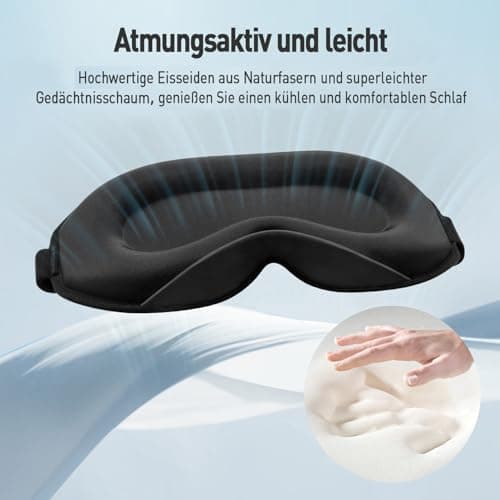 Umisleep Sleep Mask for Side Sleepers, 100% Blackout Eye Mask for Women Men — view 4
