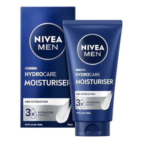 NIVEA MEN Hydrocare 48H Moisturiser, Pro-Vitamin B5 and Aloe Vera, 75 mL