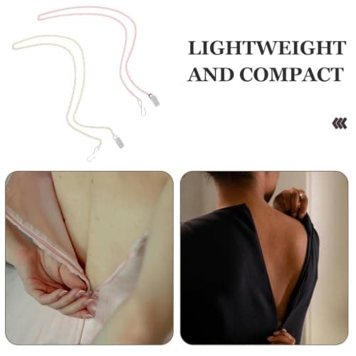 2pcs Zipper Helper Pull for Dresses and Boots, Stainless Steel Chain — view 3