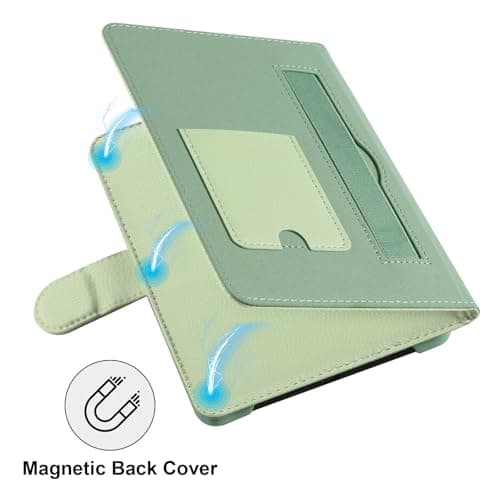 HoYiXi Universal Case for 6-inch Kindle eReader Compatible with Kobo/Voyaga/Pocketbook/Tolino E-book reader,6'' eReader Protective Cover with Built-in Card Slot,Black (green, 6 inch) — view 5